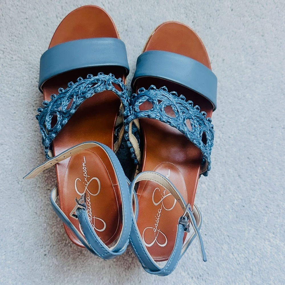 Jessica Simpson Callri Wedge Summer Sandal Size 8 - Picture 4 of 9
